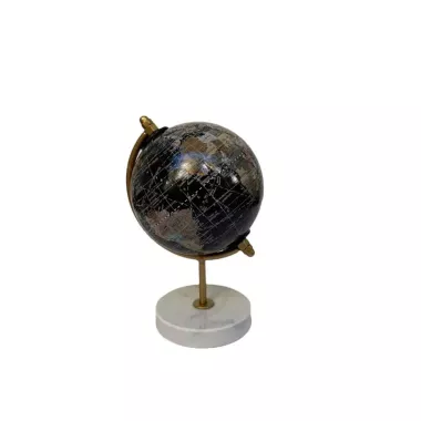 Globe terrestre noir