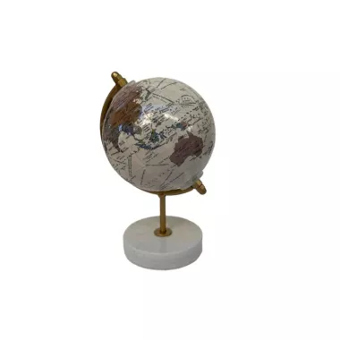 Globe terrestre blanc