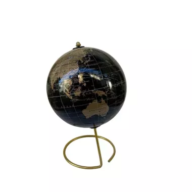 Globe terrestre noir