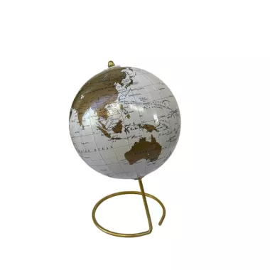 Globe terrestre blanc